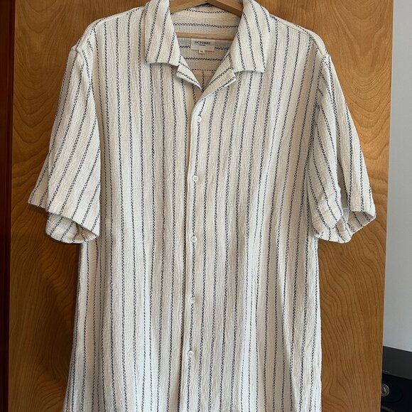 Sezane Men Textured Shirt Size XL - Picture 1 of 5